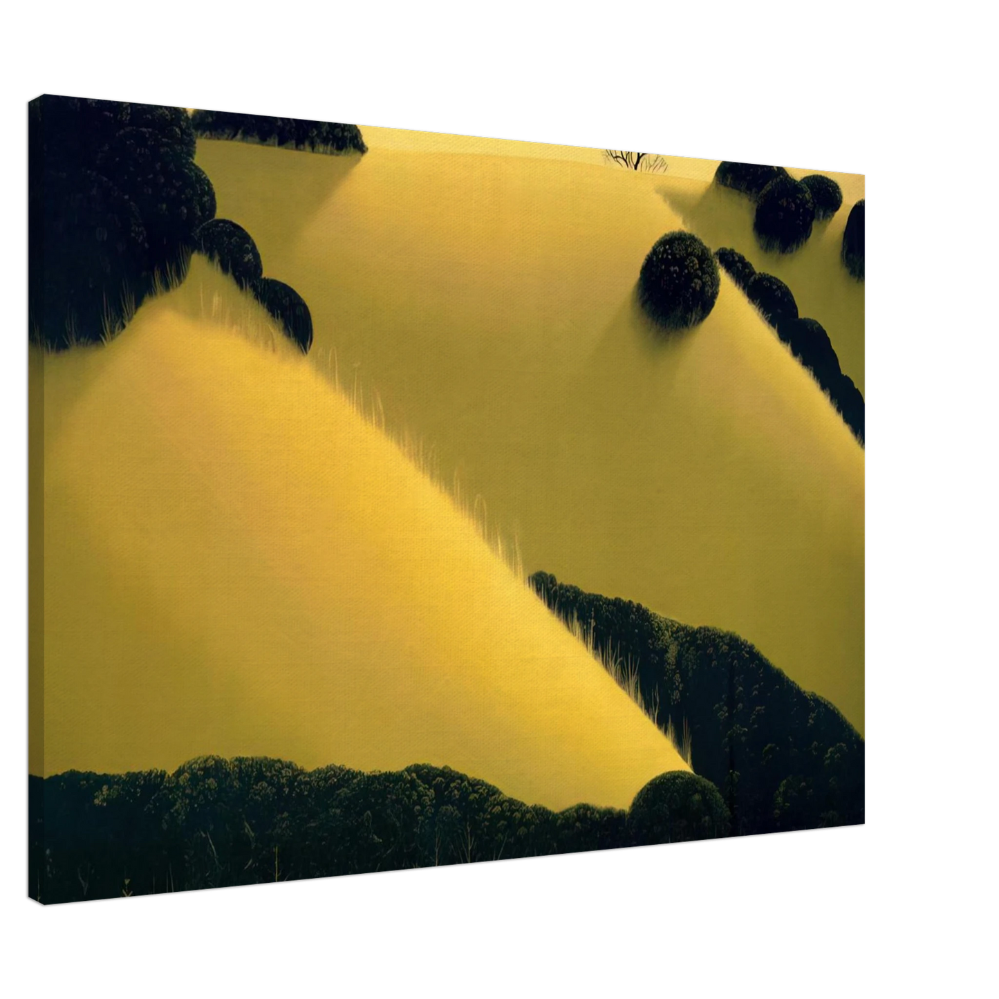 Eyvind Earle - Golden Hills Canvas - 20x30 cm / 8x12 inches-canvas