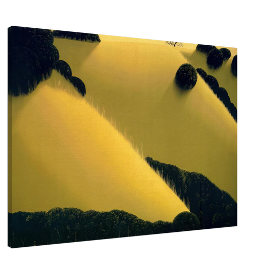 Eyvind Earle - Golden Hills Canvas - 20x30 cm / 8x12 inches-canvas