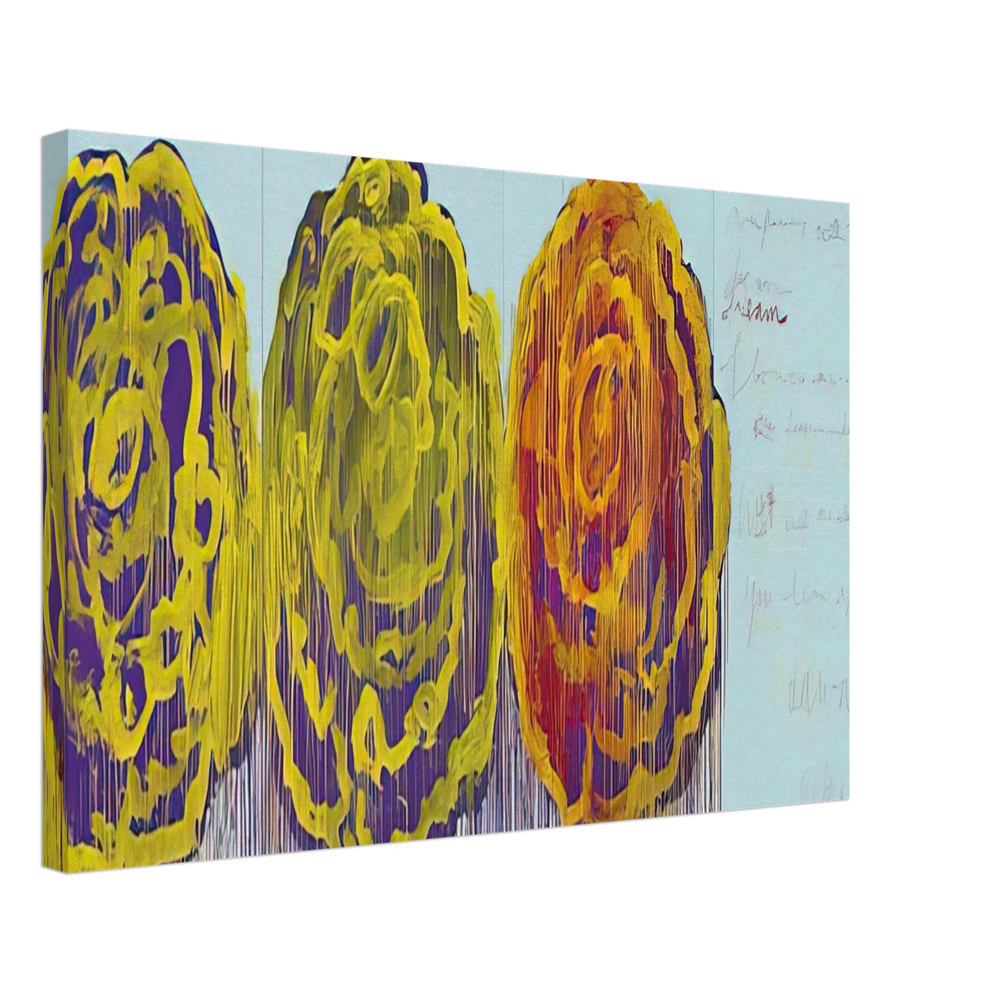 Cy Twombly - The Rose  III  Canvas - 70x100 cm / 28x40 inches-canvas