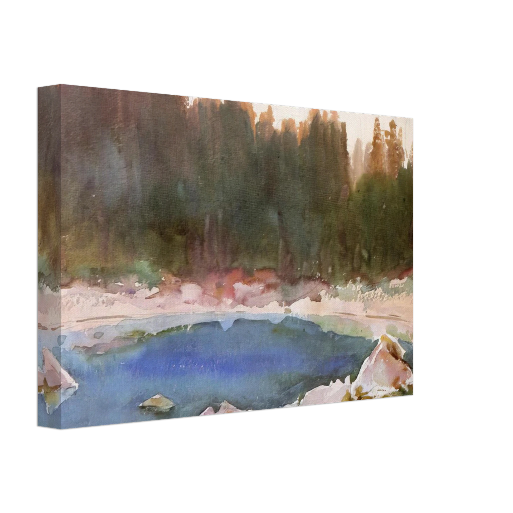 John Singer Sargent - Lake in the Tyrol Canvas - 40x60 cm / 16x24 inches-canvas