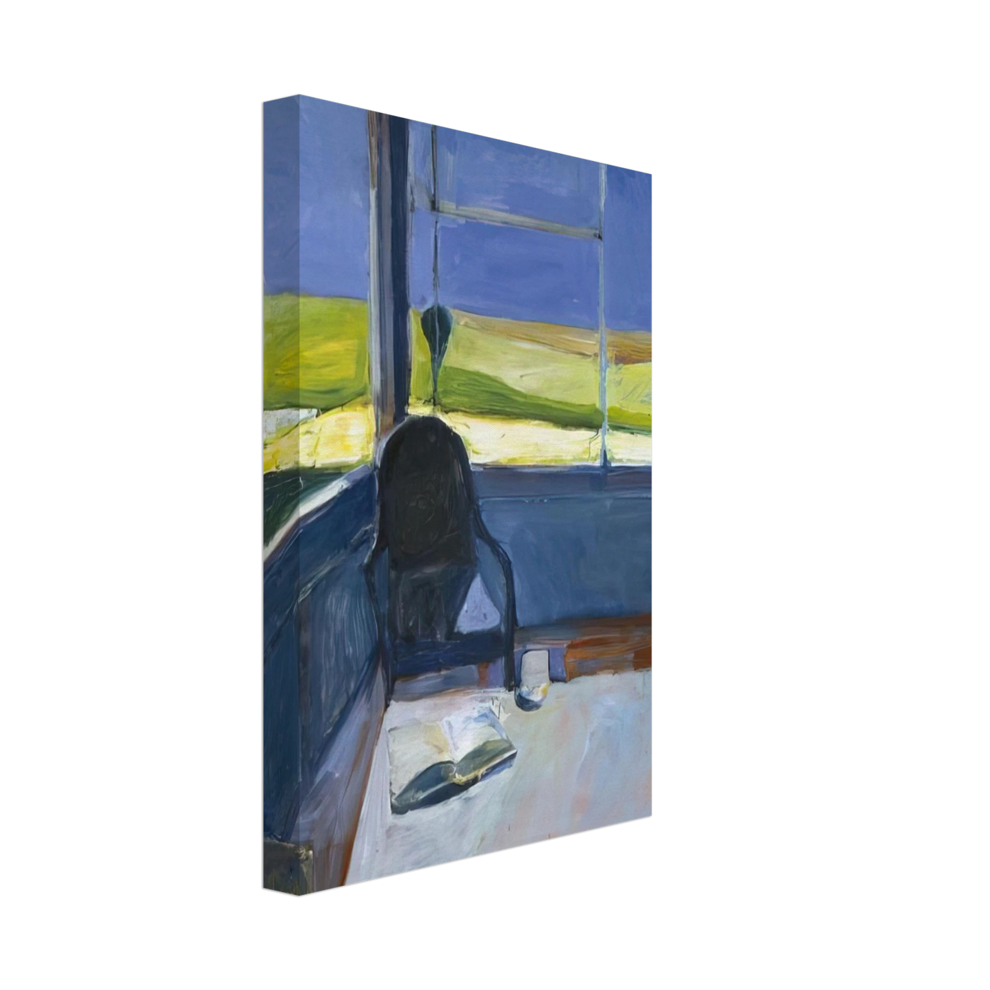 Richard Diebenkorn - Interior with Book Canvas - 70x100 cm / 28x40 inches-canvas