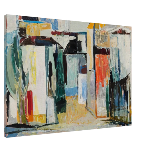 Tove Jansson - Houses - 1962 Canvas - Default Title-canvas