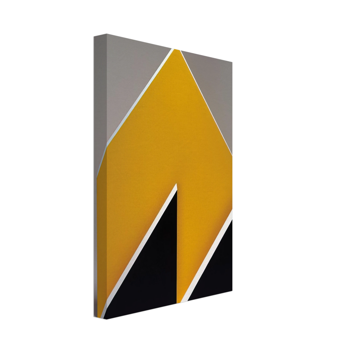 Lygia Pape - Sculpture. Black and Yellow - 1965 Canvas - 40x60 cm / 16x24 inches-canvas