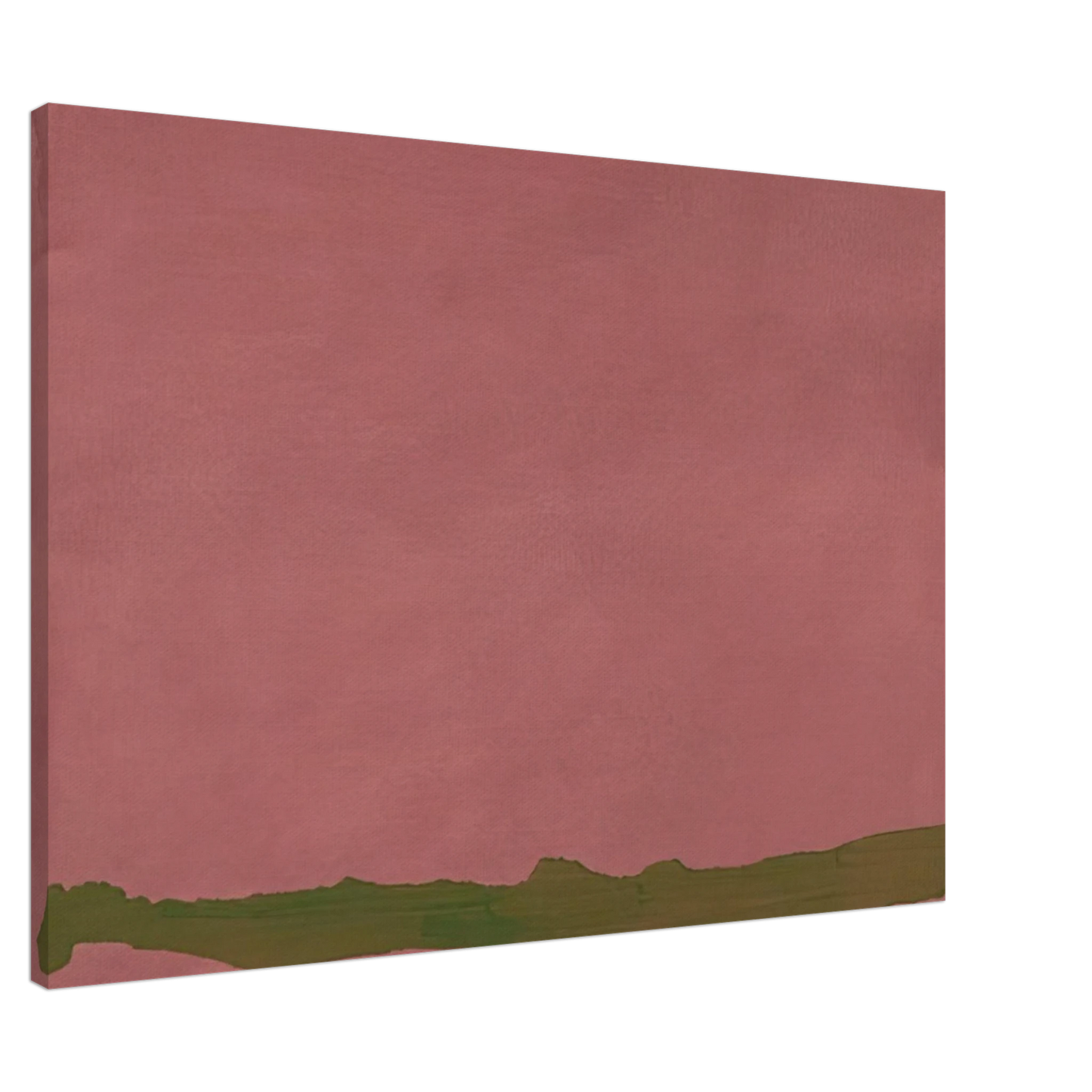 Helen Frankenthaler - Green Likes Mauve - 1970 Canvas - 20x30 cm / 8x12 inches-canvas
