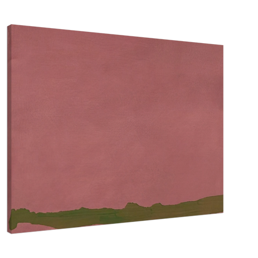 Helen Frankenthaler - Green Likes Mauve - 1970 Canvas - 20x30 cm / 8x12 inches-canvas