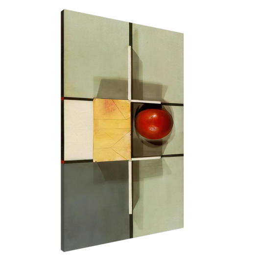 Kurt Schwitters - RELIEF WITH CROSS AND SQUARE 1924 Canvas - 20x30 cm / 8x12 inches-canvas