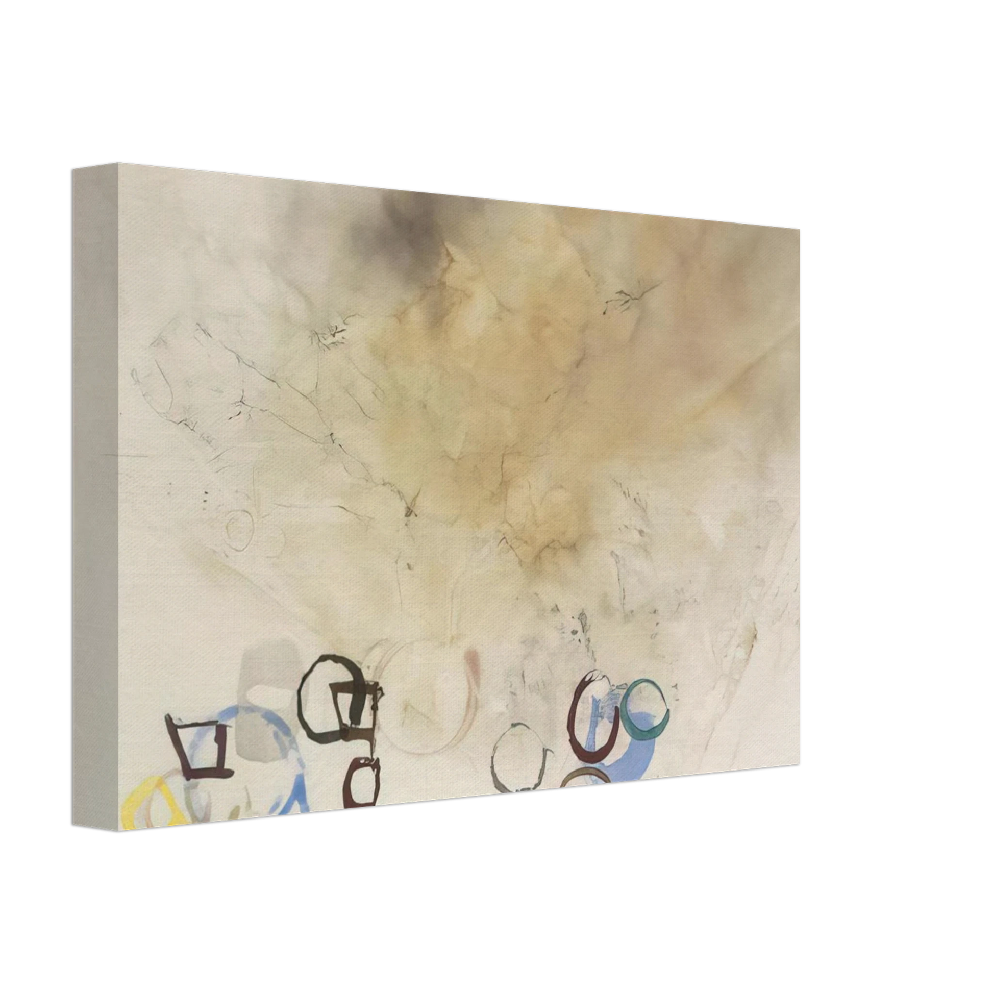 John Cage - 10 Stones - 1989 Canvas - 70x100 cm / 28x40 inches-canvas