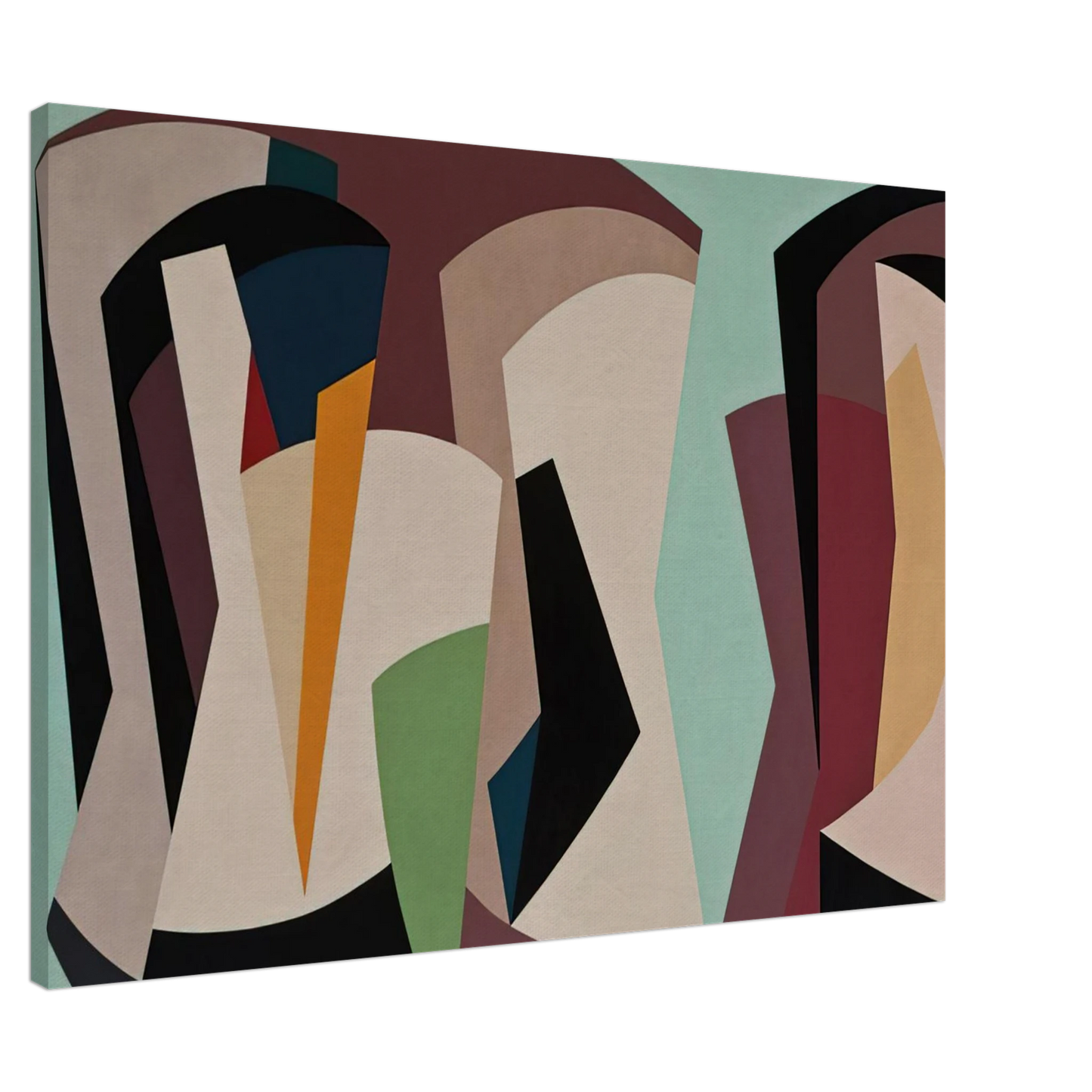 Karl Benjamin - Untitled - 1955 Canvas - 20x30 cm / 8x12 inches-canvas