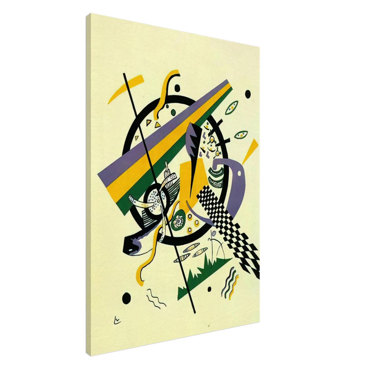 Wassily Kandinsky - SMALL WORLDS IV 1922 Canvas - 20x30 cm / 8x12 inches-canvas