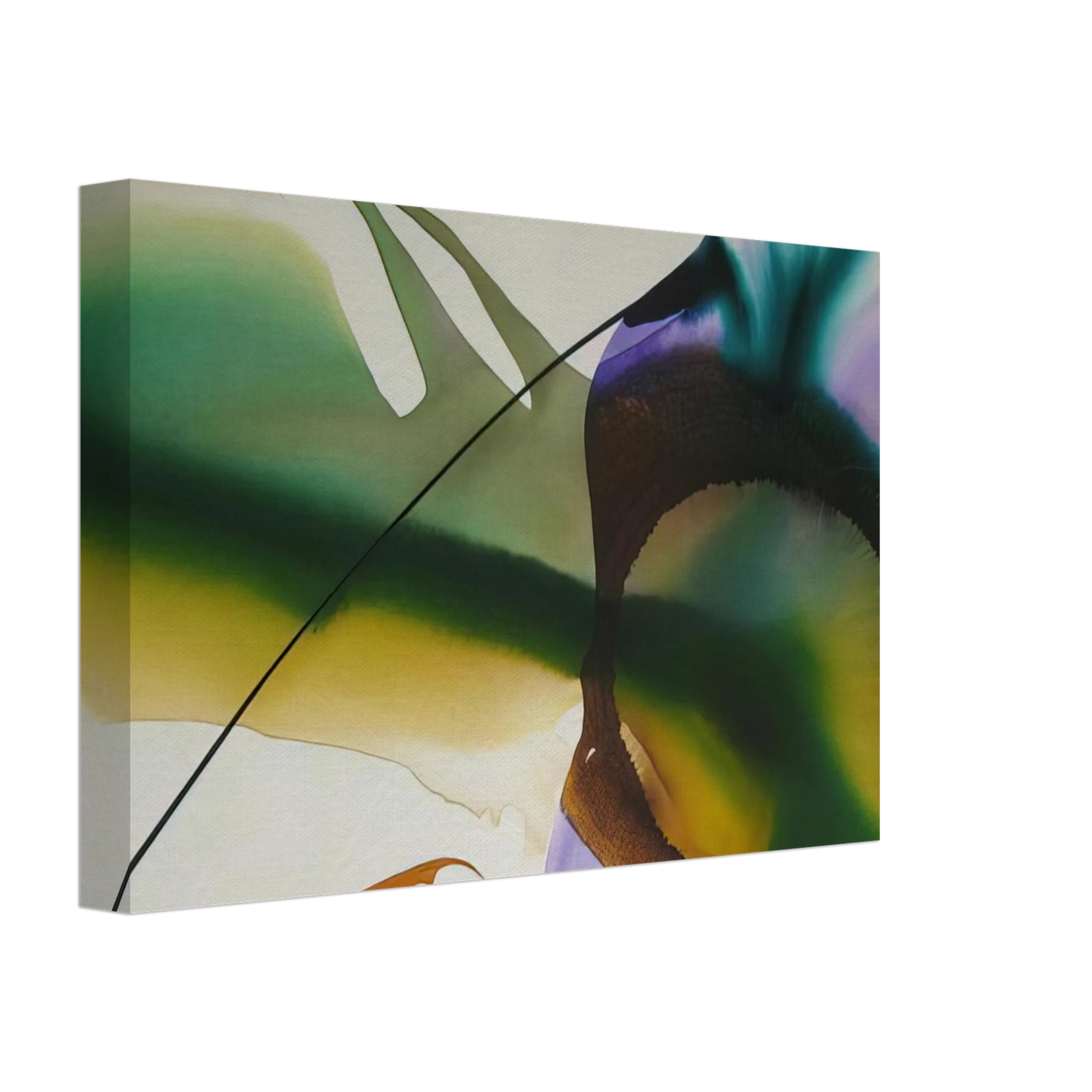 Paul Jenkins - Phenomena Amber Sight - 1968 Canvas - 70x100 cm / 28x40 inches-canvas