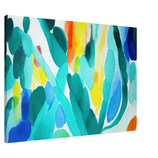 Alice Baber - Green Swing Canvas - 20x30 cm / 8x12 inches-canvas