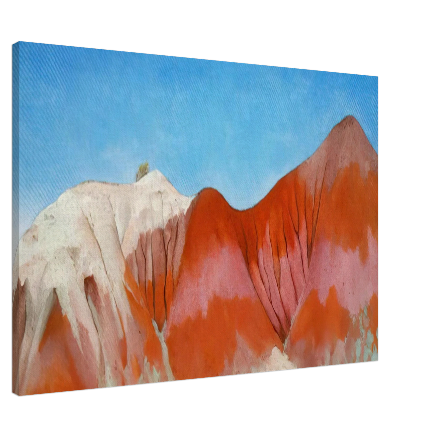 Georgia O'Keeffe - Series near abiquiu, New Mexico - Hills to the left Canvas - 20x30 cm / 8x12 inches-canvas