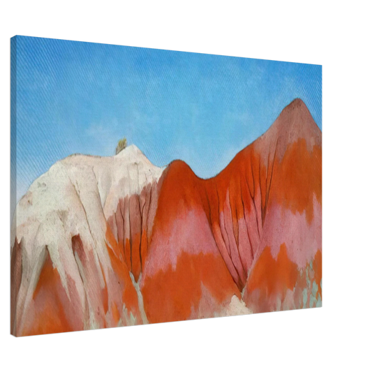 Georgia O'Keeffe - Series near abiquiu, New Mexico - Hills to the left Canvas - 20x30 cm / 8x12 inches-canvas