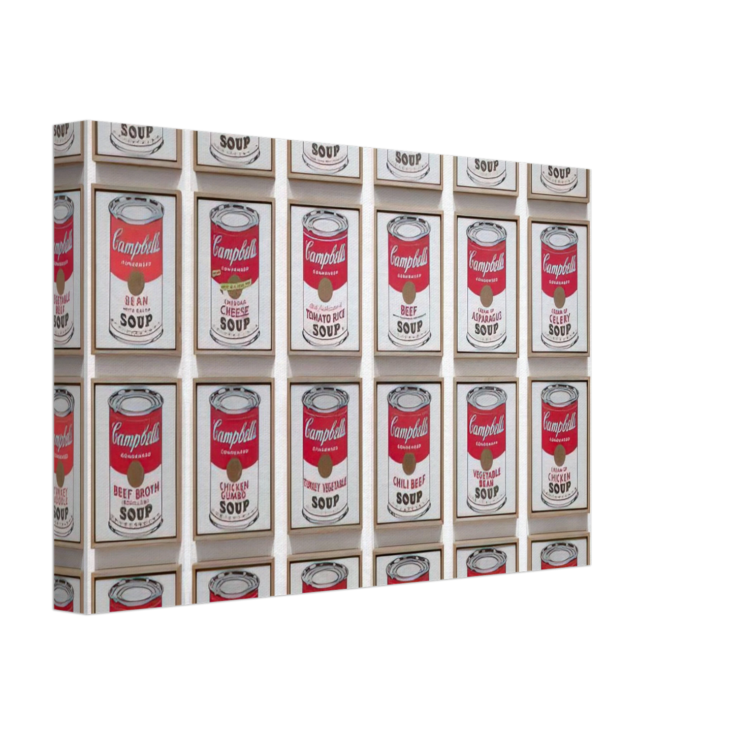 Andy Warhol - Campbell's Soup Cans Canvas - 70x100 cm / 28x40 inches-canvas