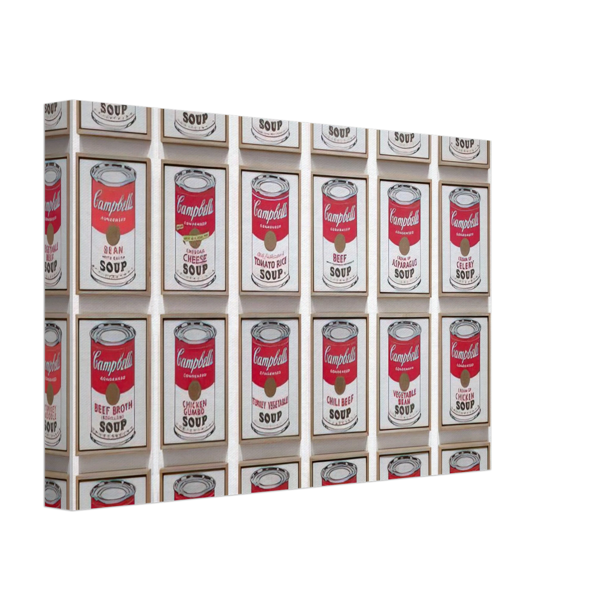 Andy Warhol - Campbell's Soup Cans Canvas - 70x100 cm / 28x40 inches-canvas