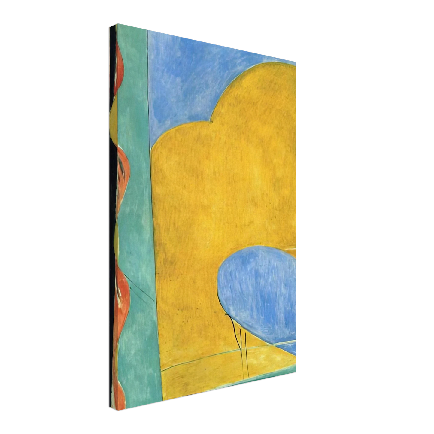 Henri Matisse - THE YELLOW CURTAIN Canvas - 40x60 cm / 16x24 inches-canvas