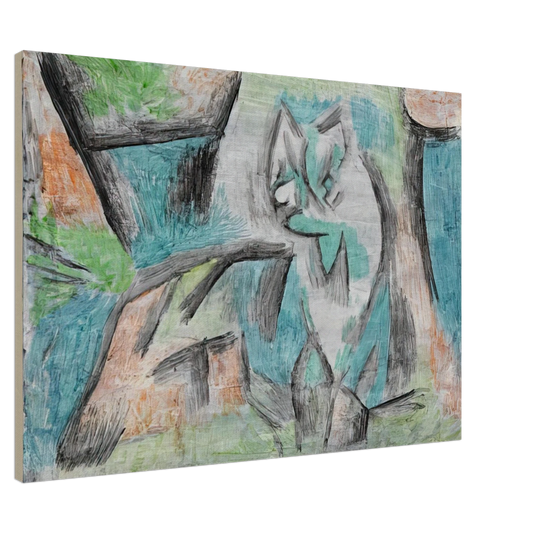 Paul Klee - A KIND OF CAT 1937 Canvas - 20x30 cm / 8x12 inches-canvas