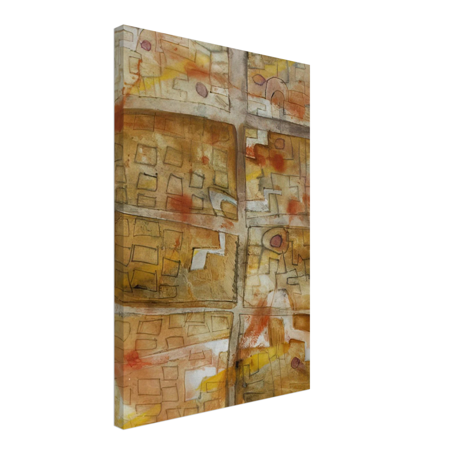 Keith Haring - UNTITLED 1978 3 Canvas - 40x60 cm / 16x24 inches-canvas