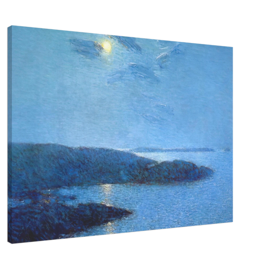 Childe Hassam - Moonlight Canvas - 20x30 cm / 8x12 inches-canvas