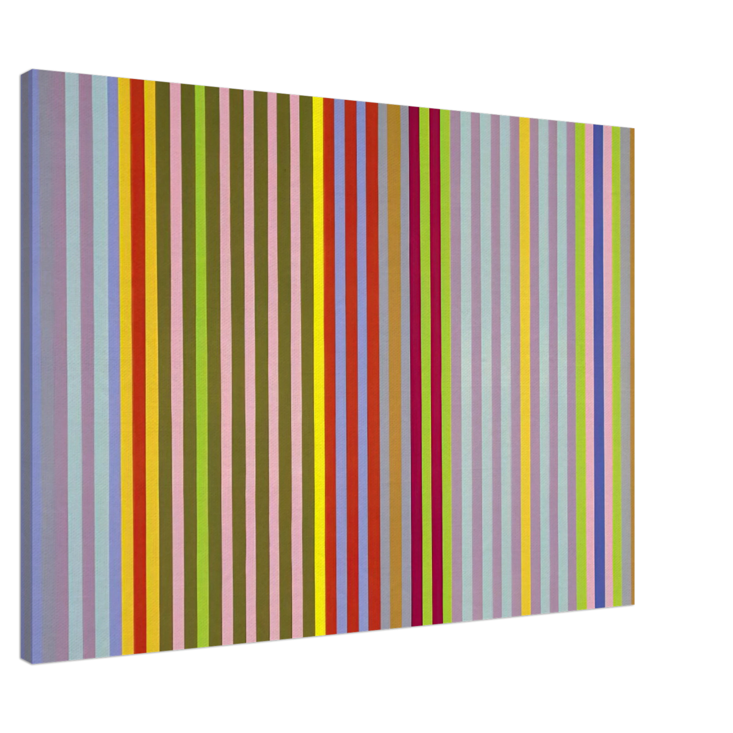 Gene Davis - Apricot Ripple - 1968 Canvas - 20x30 cm / 8x12 inches-canvas
