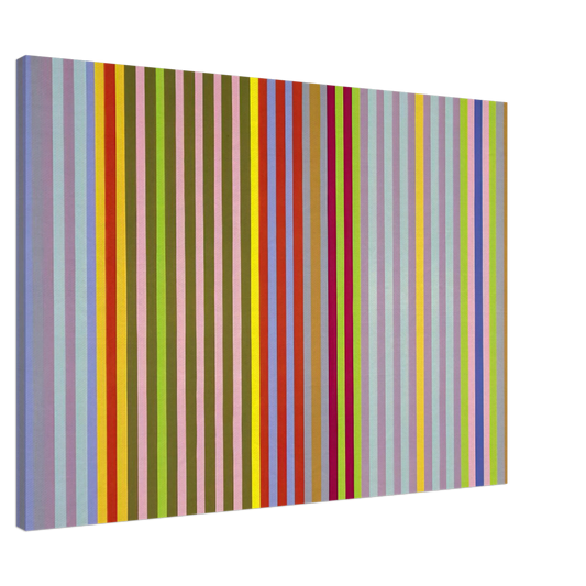Gene Davis - Apricot Ripple - 1968 Canvas - 20x30 cm / 8x12 inches-canvas