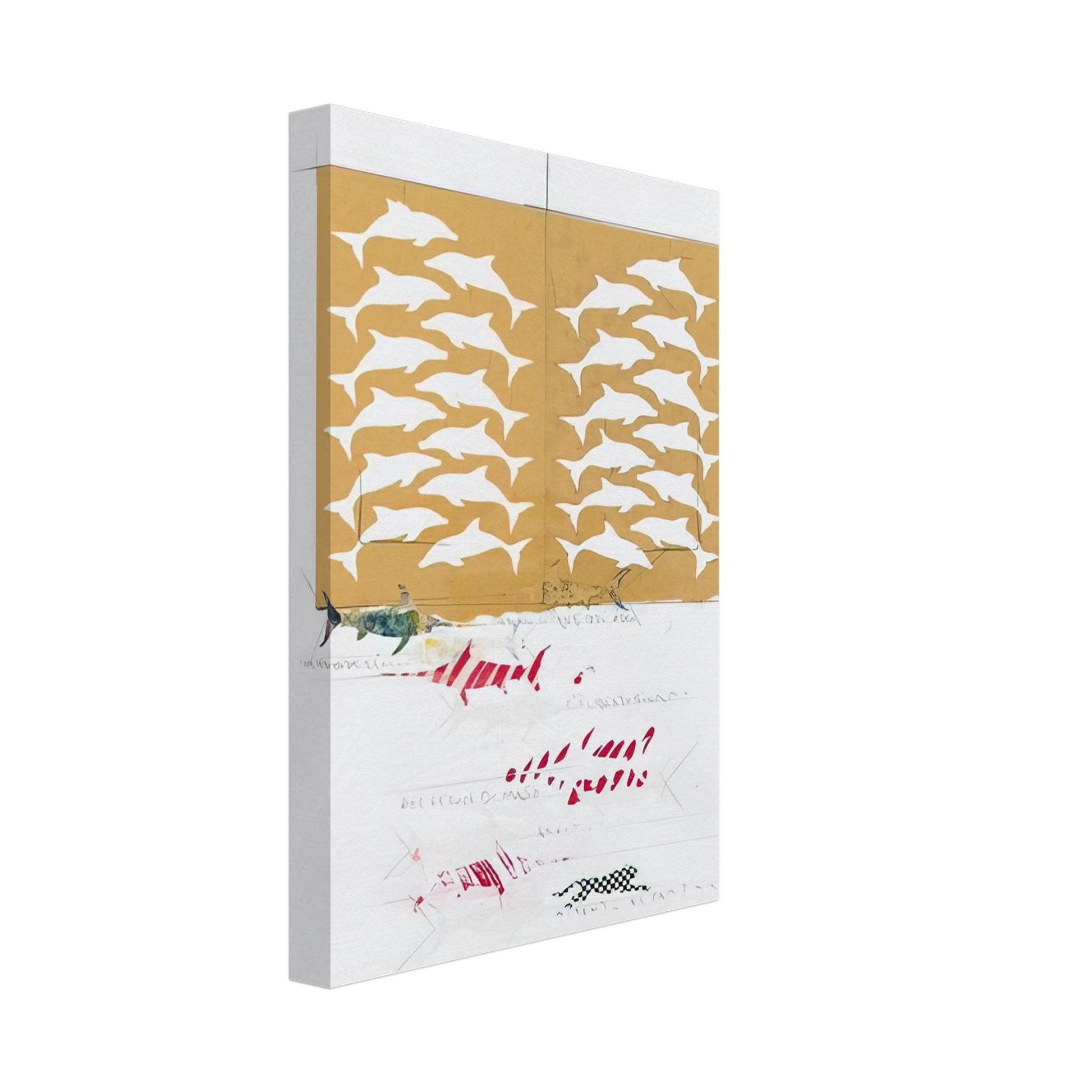 Alighiero Boetti - FANNO CINQUE 1988 Canvas - 70x100 cm / 28x40 inches-canvas