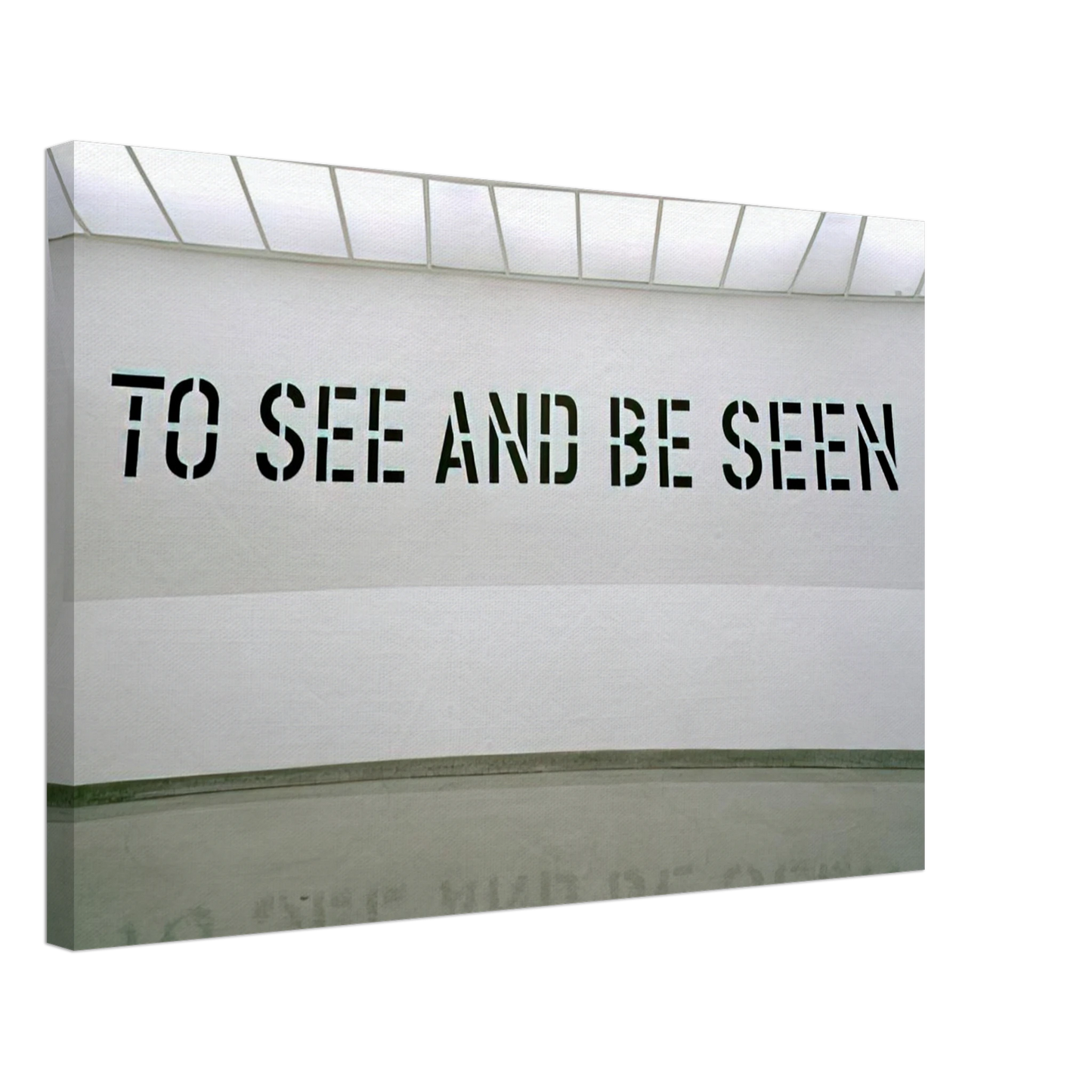 Lawrence Weiner - To See and Be Seen - 1972 Canvas - 70x100 cm / 28x40 inches-canvas
