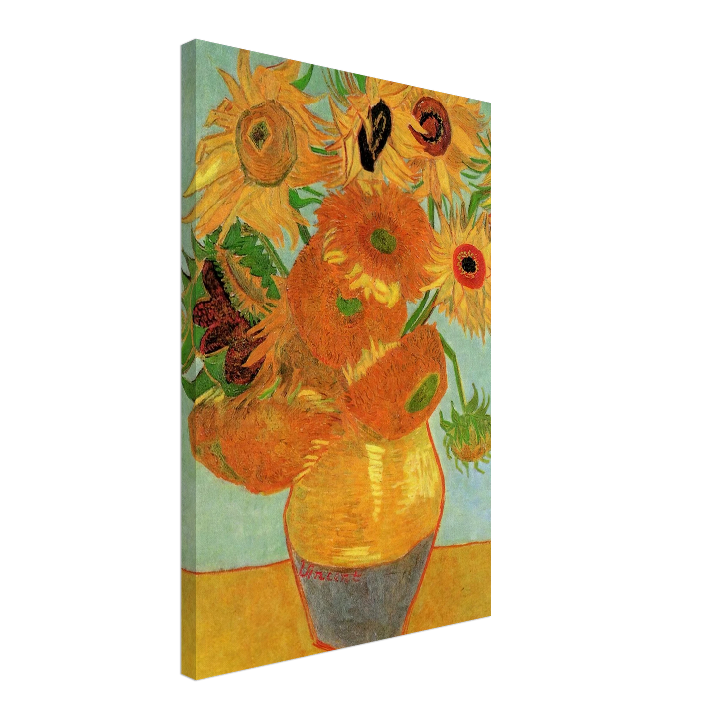 Vincent van Gogh - Still Life Vase with Twelve Sunflowers Canvas - 70x100 cm / 28x40 inches-canvas
