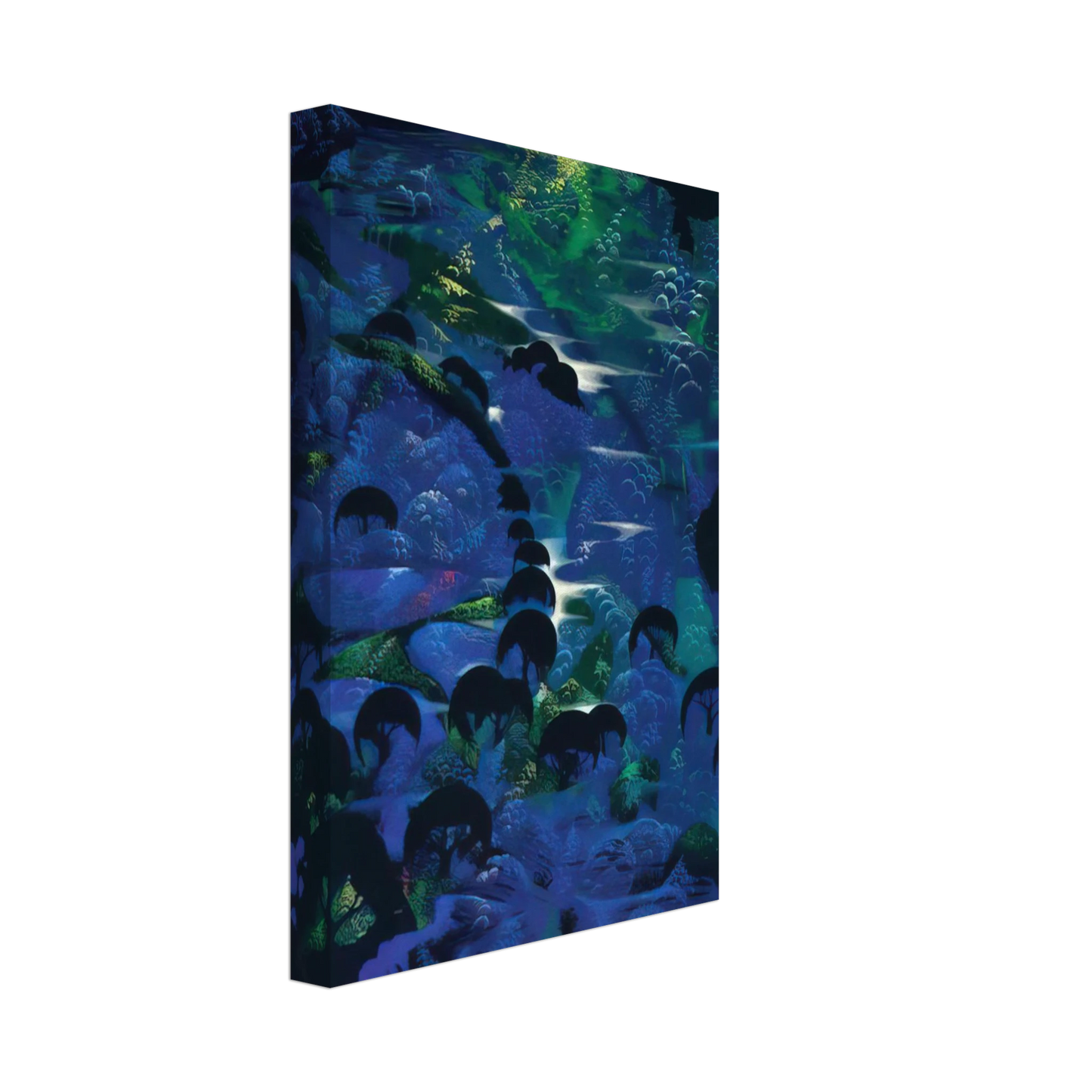 Eyvind Earle - Beneath an Emerald Sky Canvas - 40x60 cm / 16x24 inches-canvas