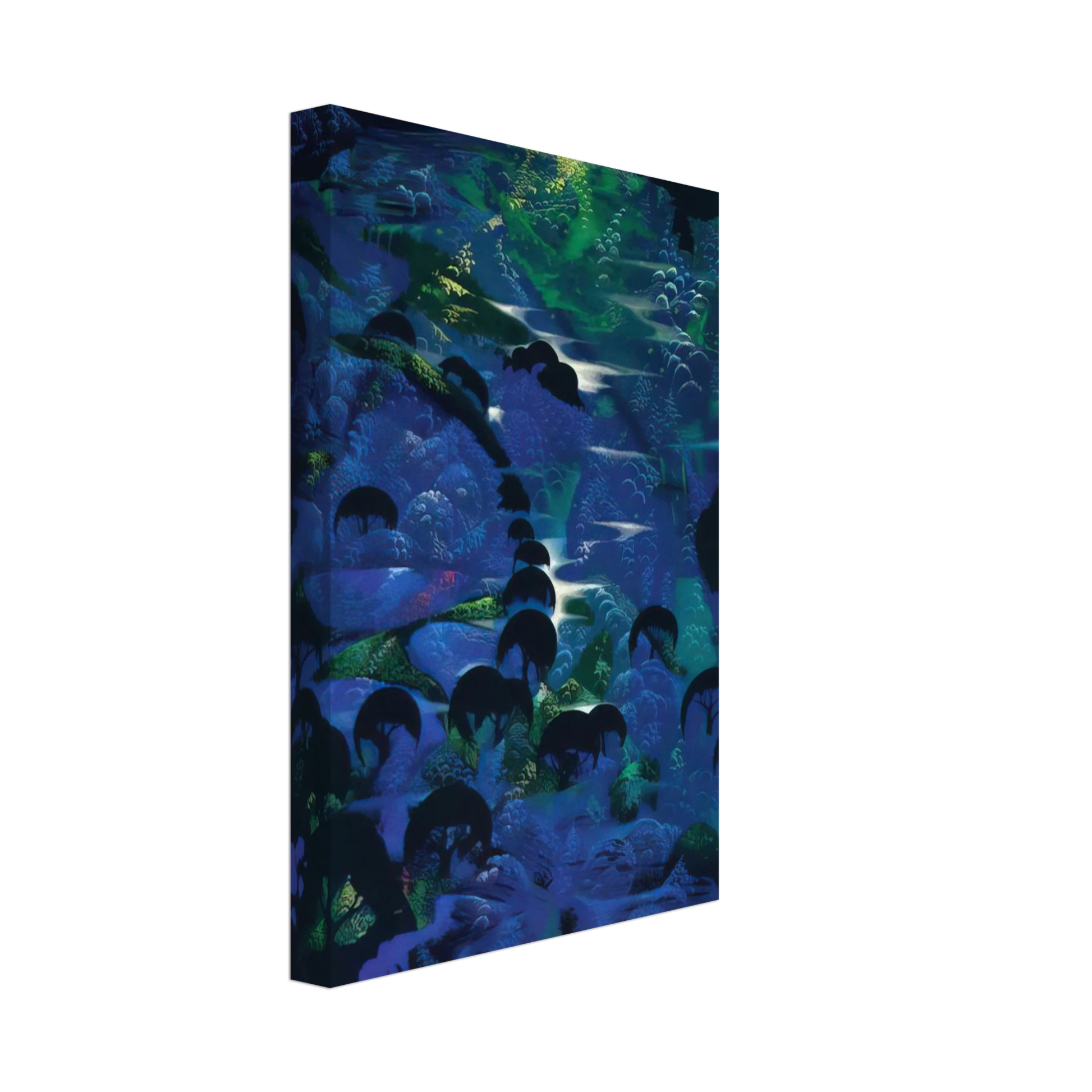 Eyvind Earle - Beneath an Emerald Sky Canvas - 40x60 cm / 16x24 inches-canvas