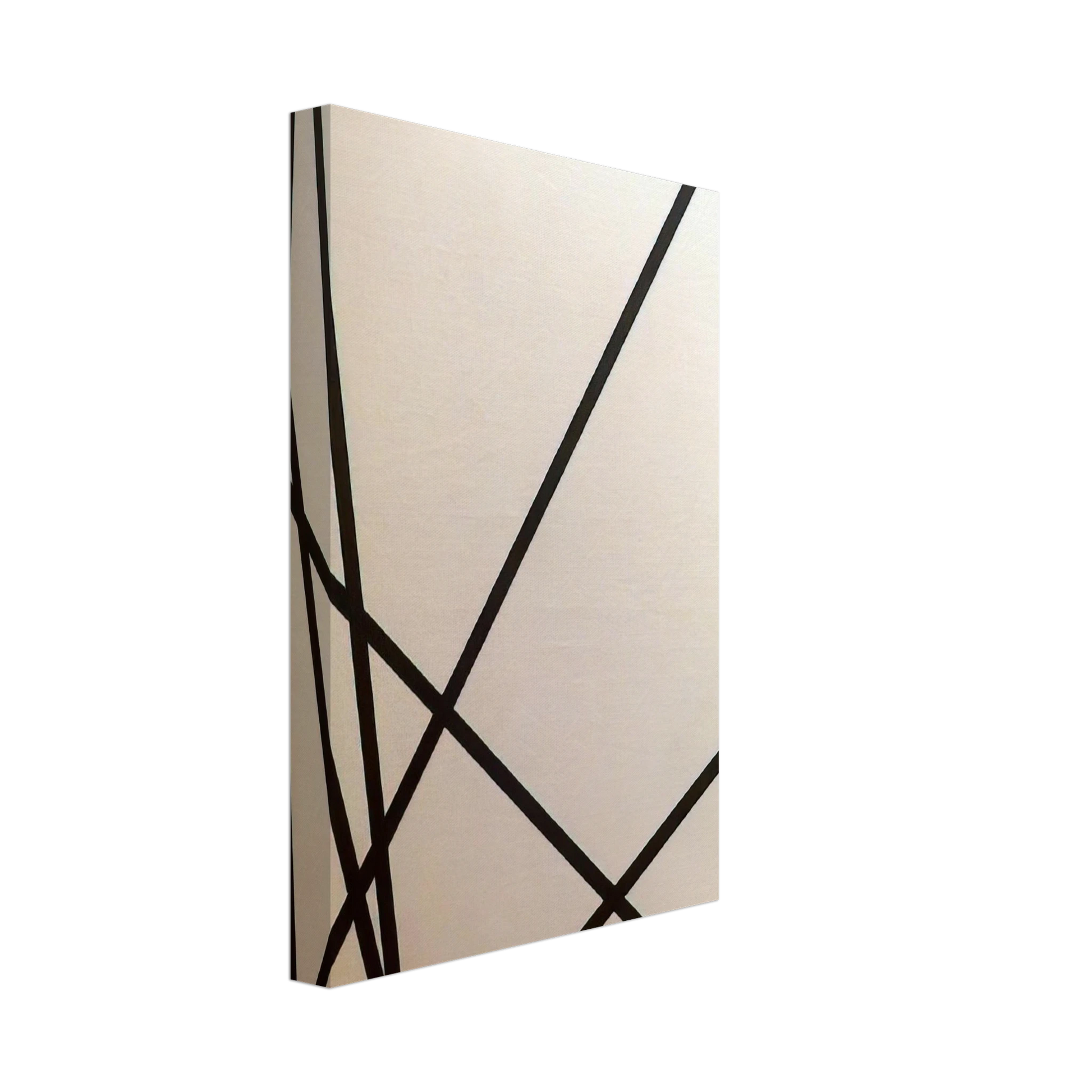 Francois Morellet - 10 lignes au hasard - 1975 Canvas - 40x60 cm / 16x24 inches-canvas