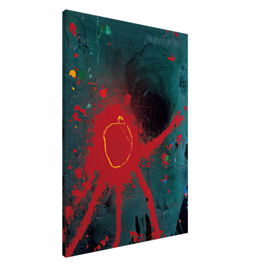 John Hoyland - Lebanon - 2007 Canvas - 20x30 cm / 8x12 inches-canvas