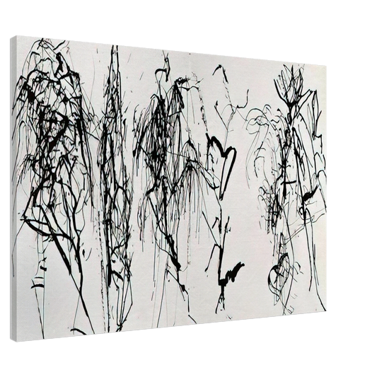 Brice Marden - Summer Scroll #8 Five Kinds of Hydra Trees - 1986 Canvas - 20x30 cm / 8x12 inches-canvas