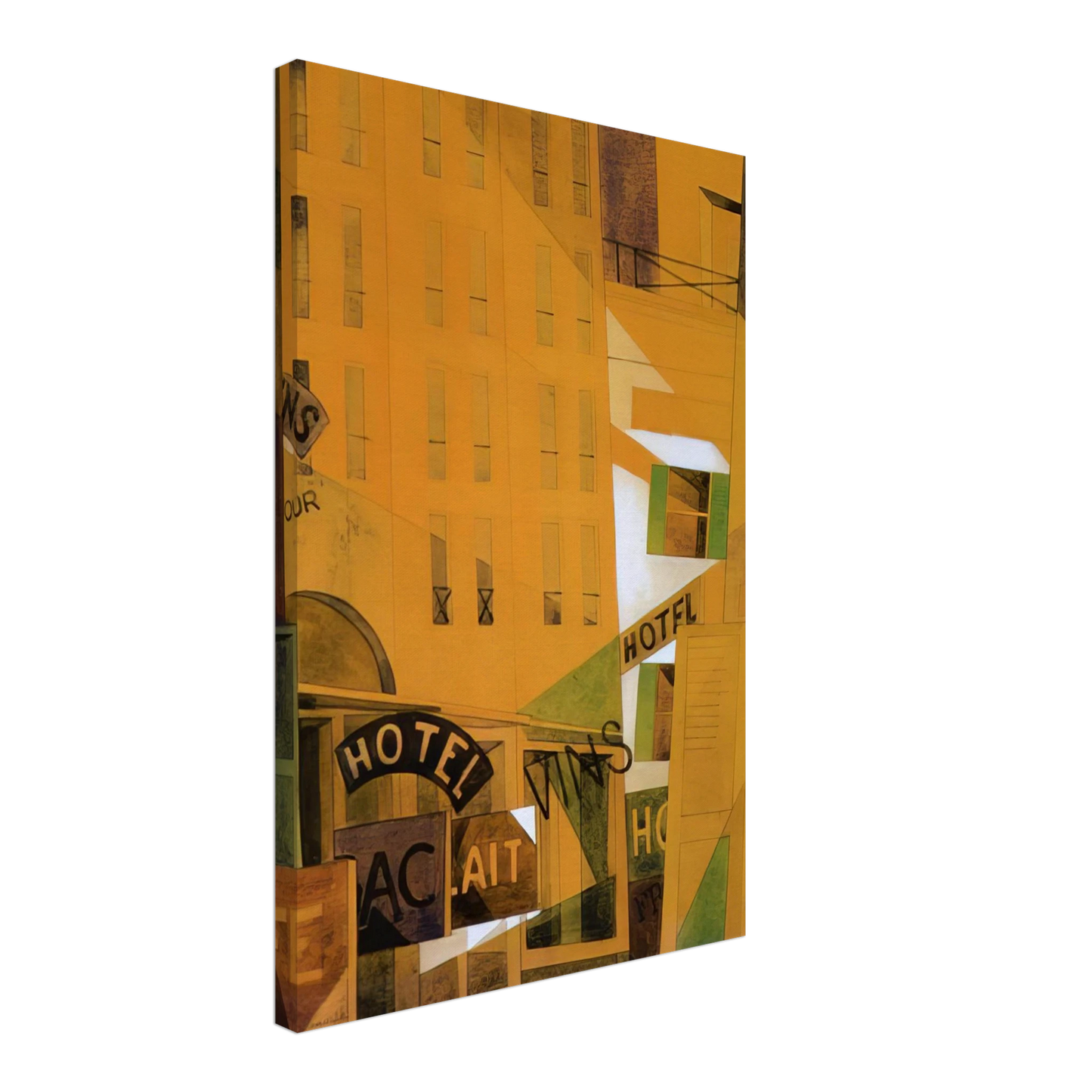 Charles Demuth - Hotel - 1921 Canvas - 70x100 cm / 28x40 inches-canvas