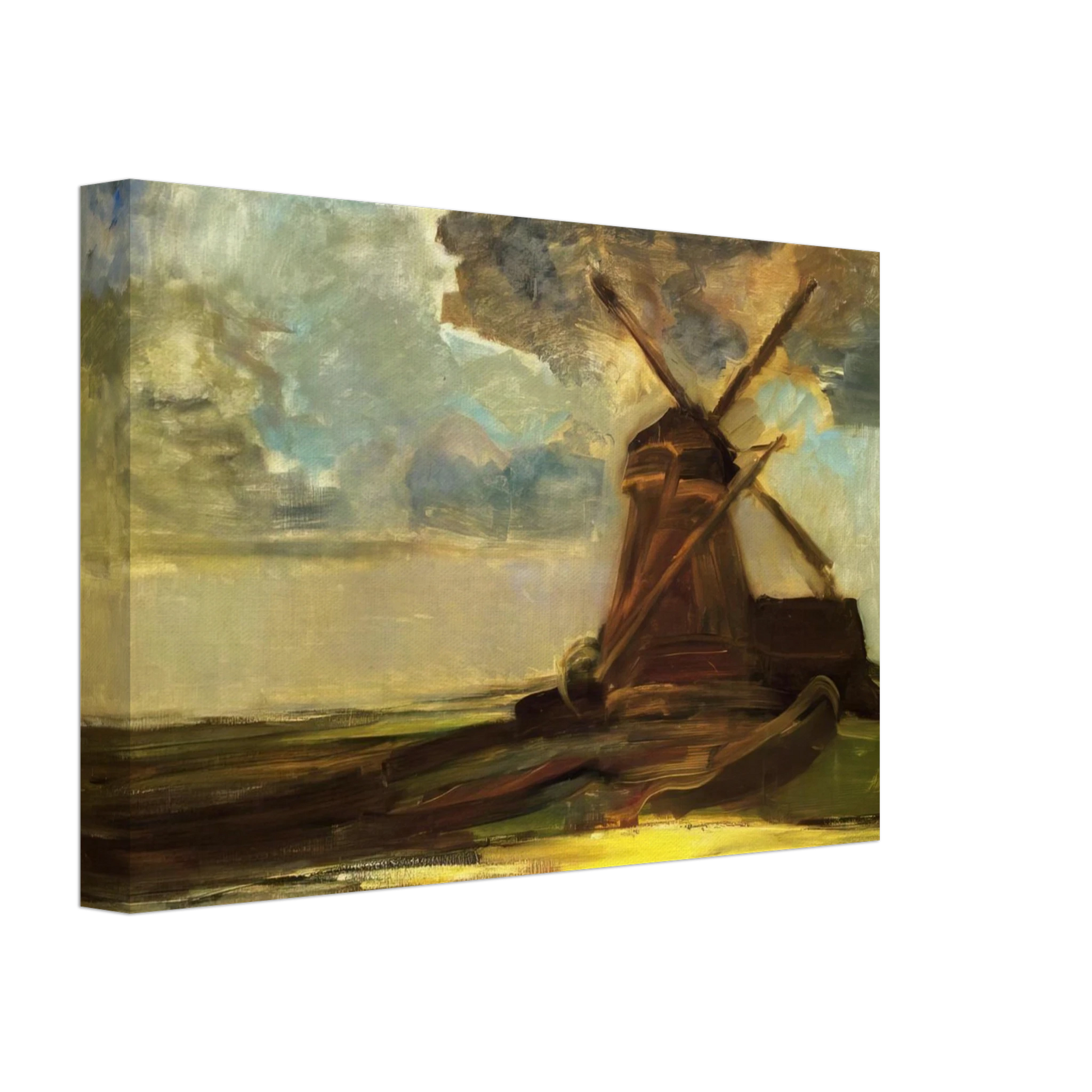 Piet Mondrian - Windmill in the Gein Canvas - 40x60 cm / 16x24 inches-canvas