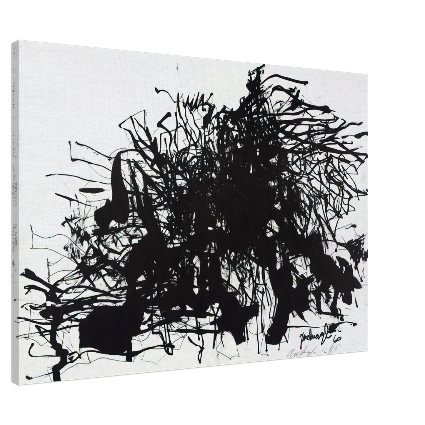 Robert Goodnough - Nomads - 1960 Canvas - 20x30 cm / 8x12 inches-canvas