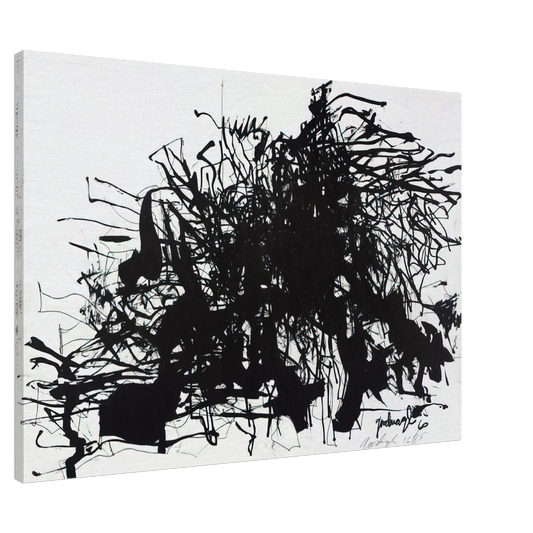 Robert Goodnough - Nomads - 1960 Canvas - 20x30 cm / 8x12 inches-canvas