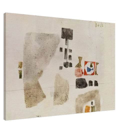 Julius Bissier - Komposition - 1956 Canvas - 20x30 cm / 8x12 inches-canvas