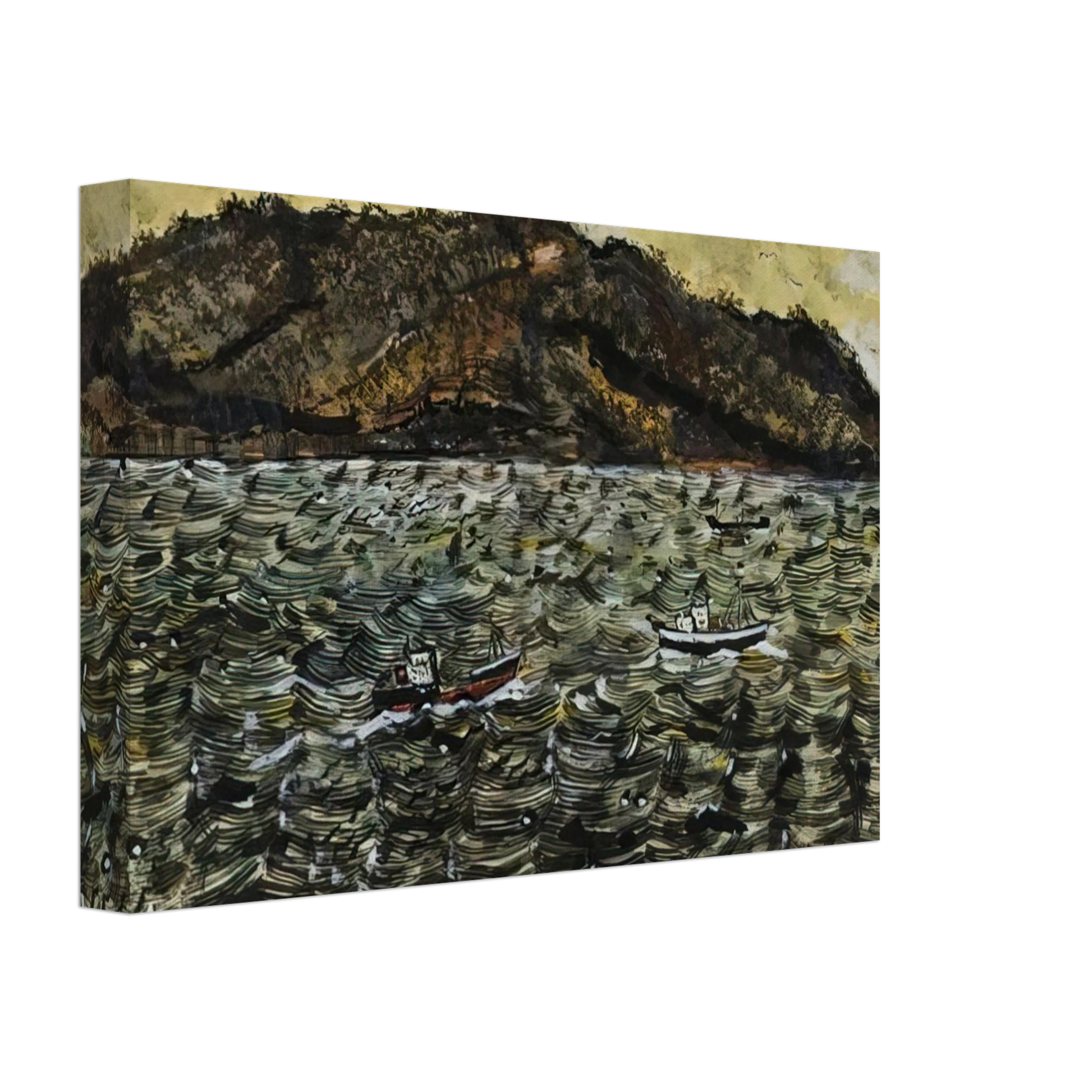 Ivan Albright - INLAND SEA JAPAN FROM BOAT Canvas - 70x100 cm / 28x40 inches-canvas