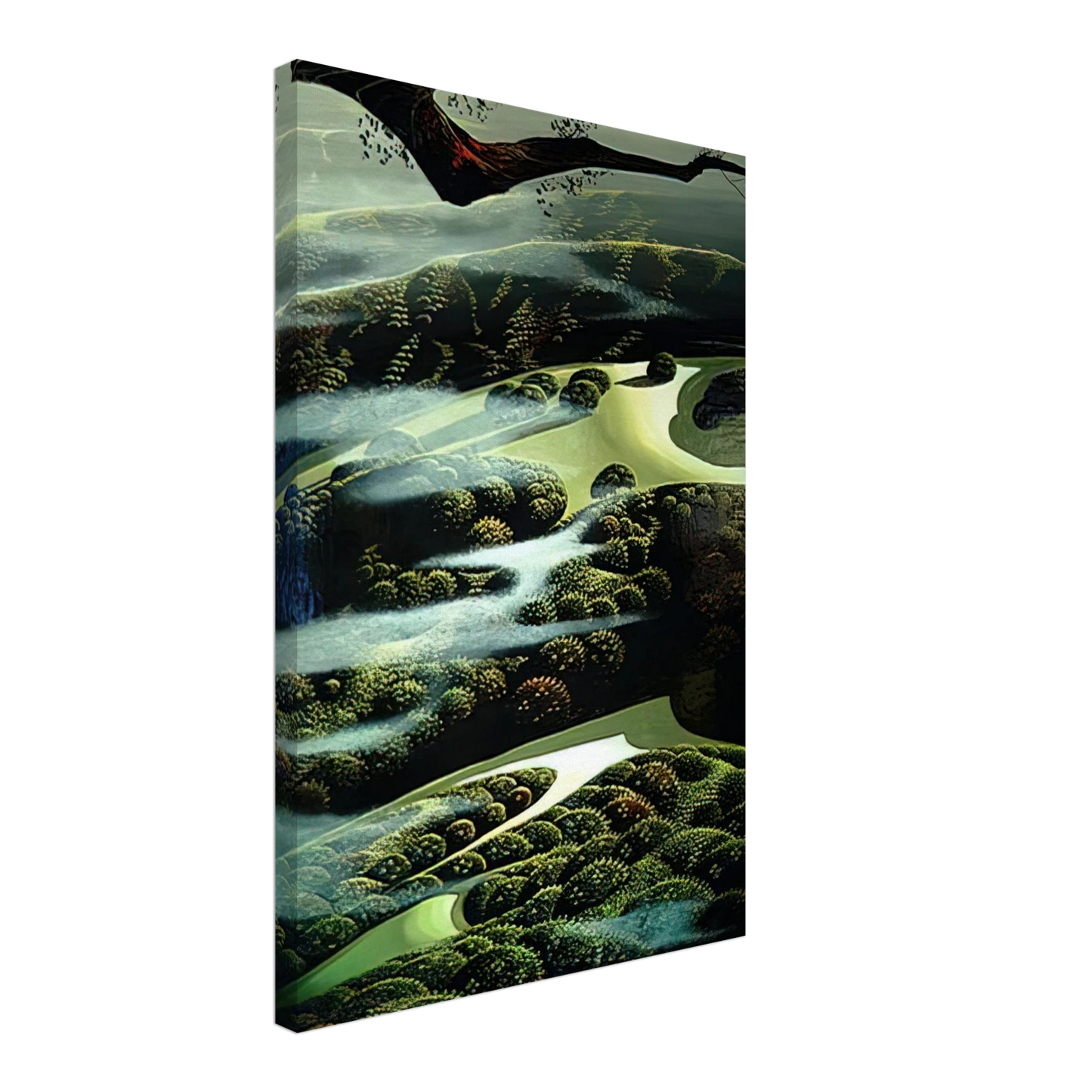 Eyvind Earle - Carmel Valley Memory Canvas - 70x100 cm / 28x40 inches-canvas