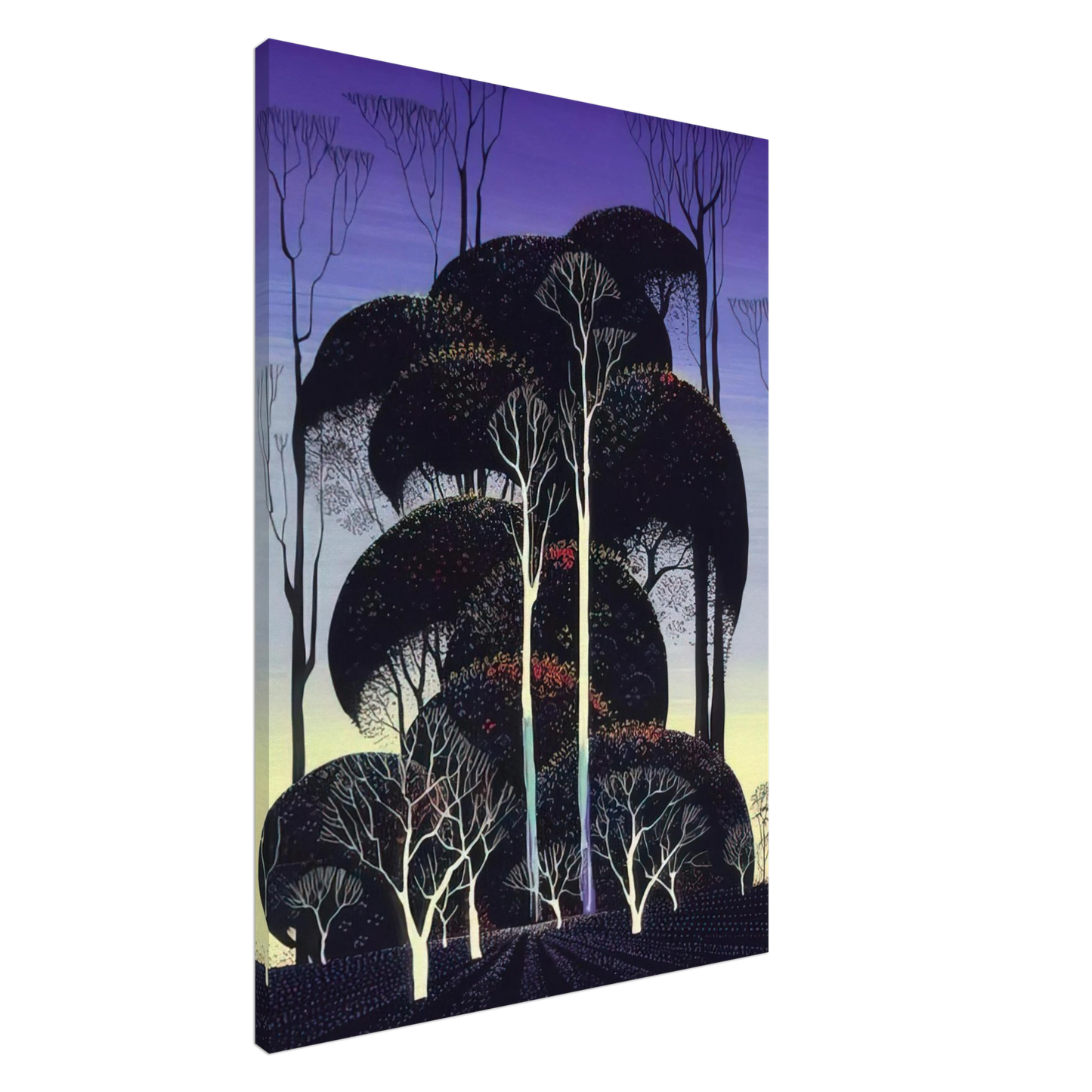 Eyvind Earle - Forest Arabesque Canvas - 20x30 cm / 8x12 inches-canvas