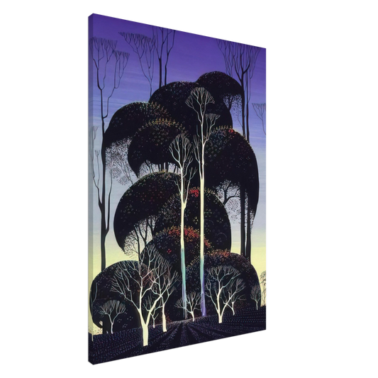 Eyvind Earle - Forest Arabesque Canvas - 20x30 cm / 8x12 inches-canvas