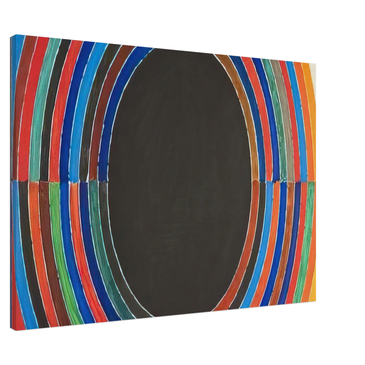 S. H. Raza - Composition V - Abstract Art Canvas - 20x30 cm / 8x12 inches-canvas