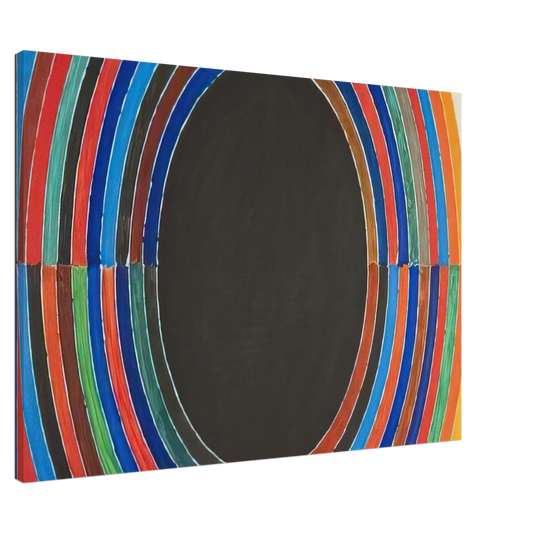 S. H. Raza - Composition V - Abstract Art Canvas - 20x30 cm / 8x12 inches-canvas