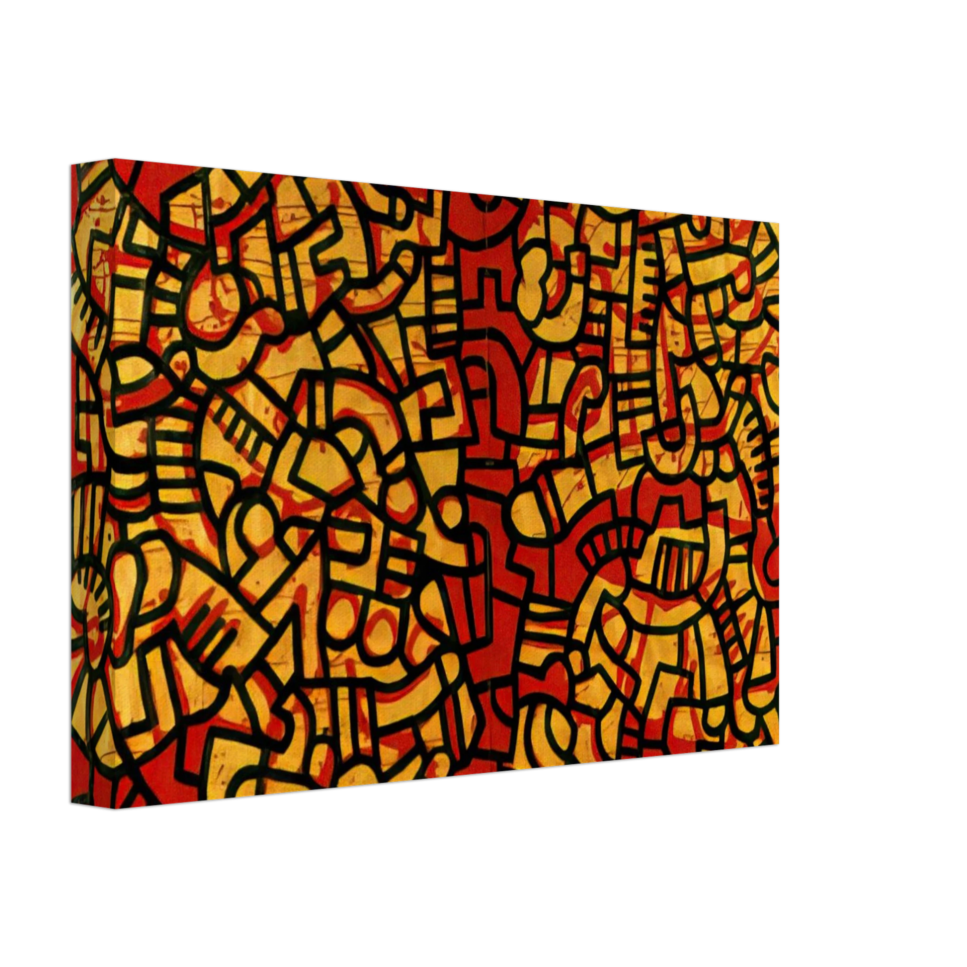 Keith Haring - UNTITLED 1979 Canvas - 70x100 cm / 28x40 inches-canvas