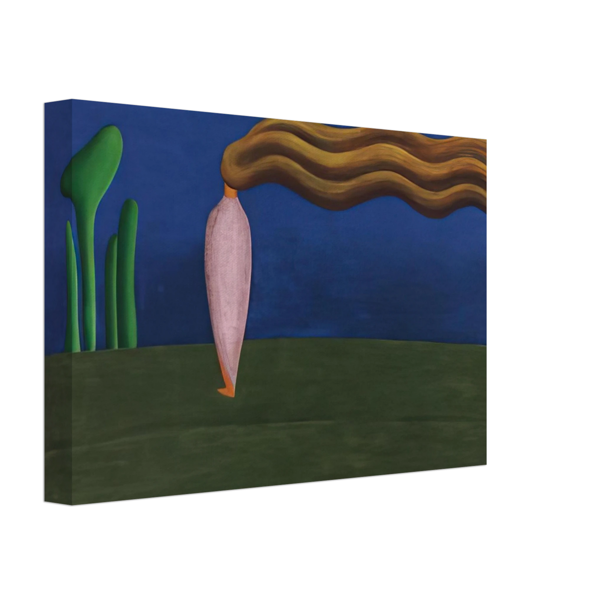 Tarsila do Amaral - Composition Lonely Figure Canvas - 40x60 cm / 16x24 inches-canvas