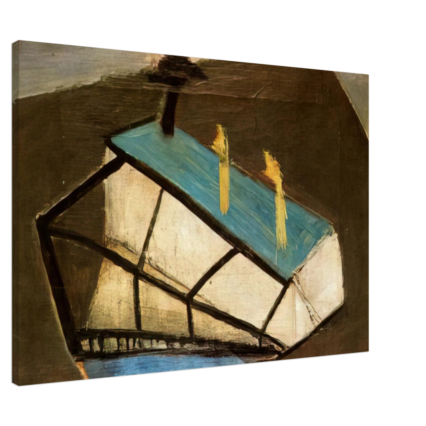 Maria Helena Vieira da Silva - Cedar - 1932 Canvas - 20x30 cm / 8x12 inches-canvas