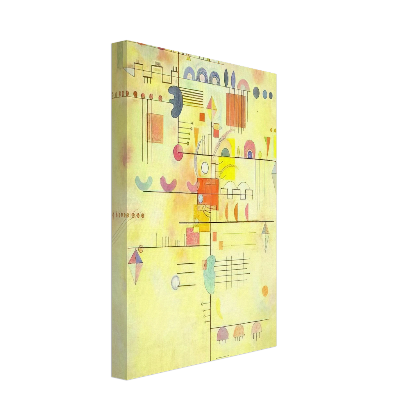 Wassily Kandinsky - GENTLE ACCENT 1934 Canvas - 70x100 cm / 28x40 inches-canvas