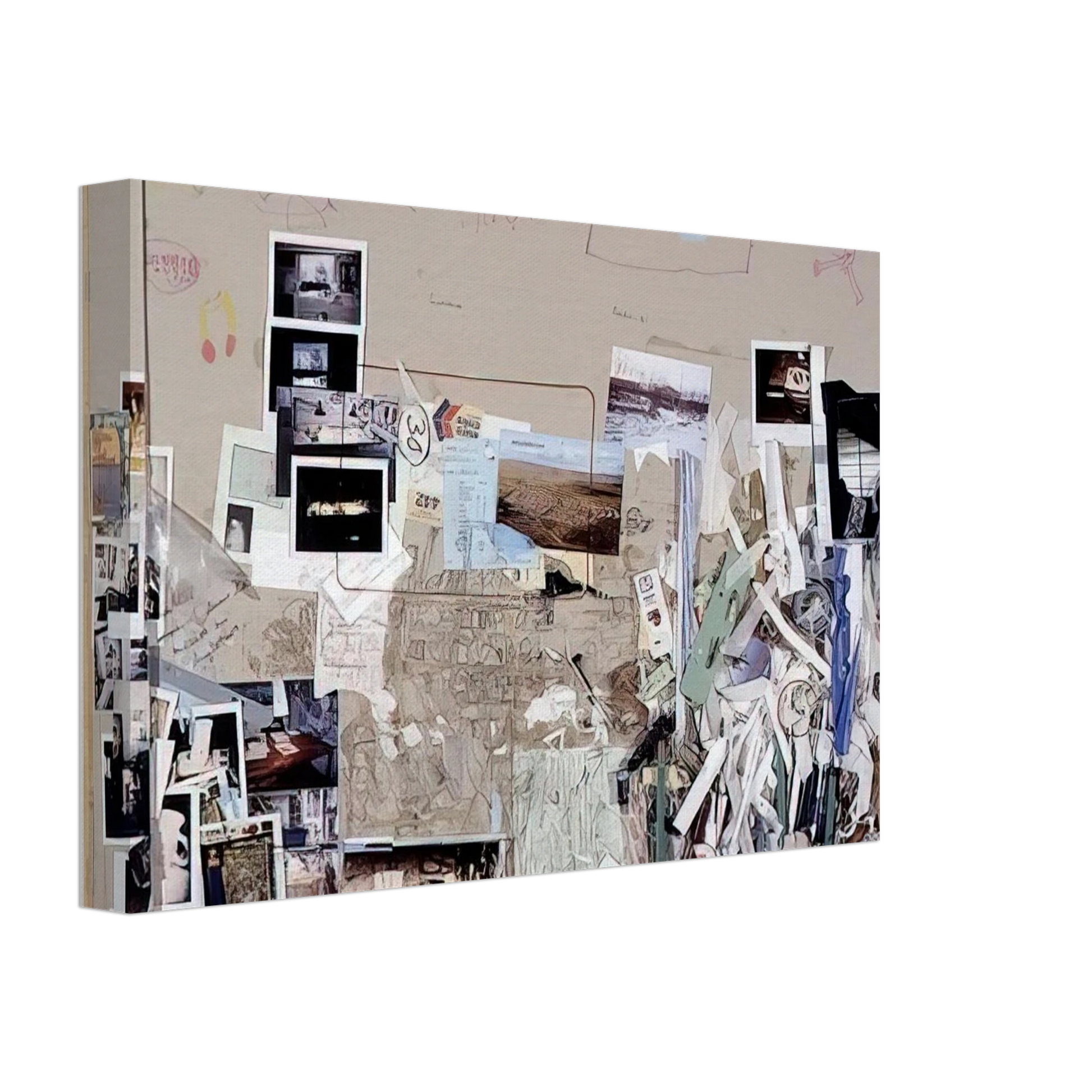 Dieter Roth - Tischmatte, Bali-Mosfellssveit - 1996 Canvas - 40x60 cm / 16x24 inches-canvas