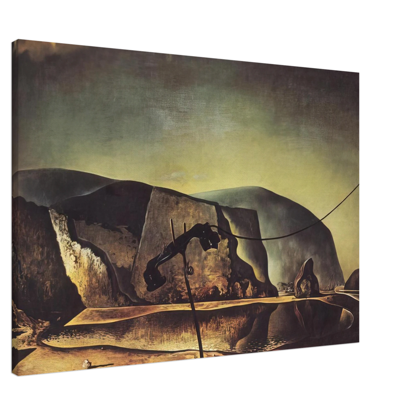 Salvador Dali - MOUNTAIN LAKE Canvas - 20x30 cm / 8x12 inches-canvas